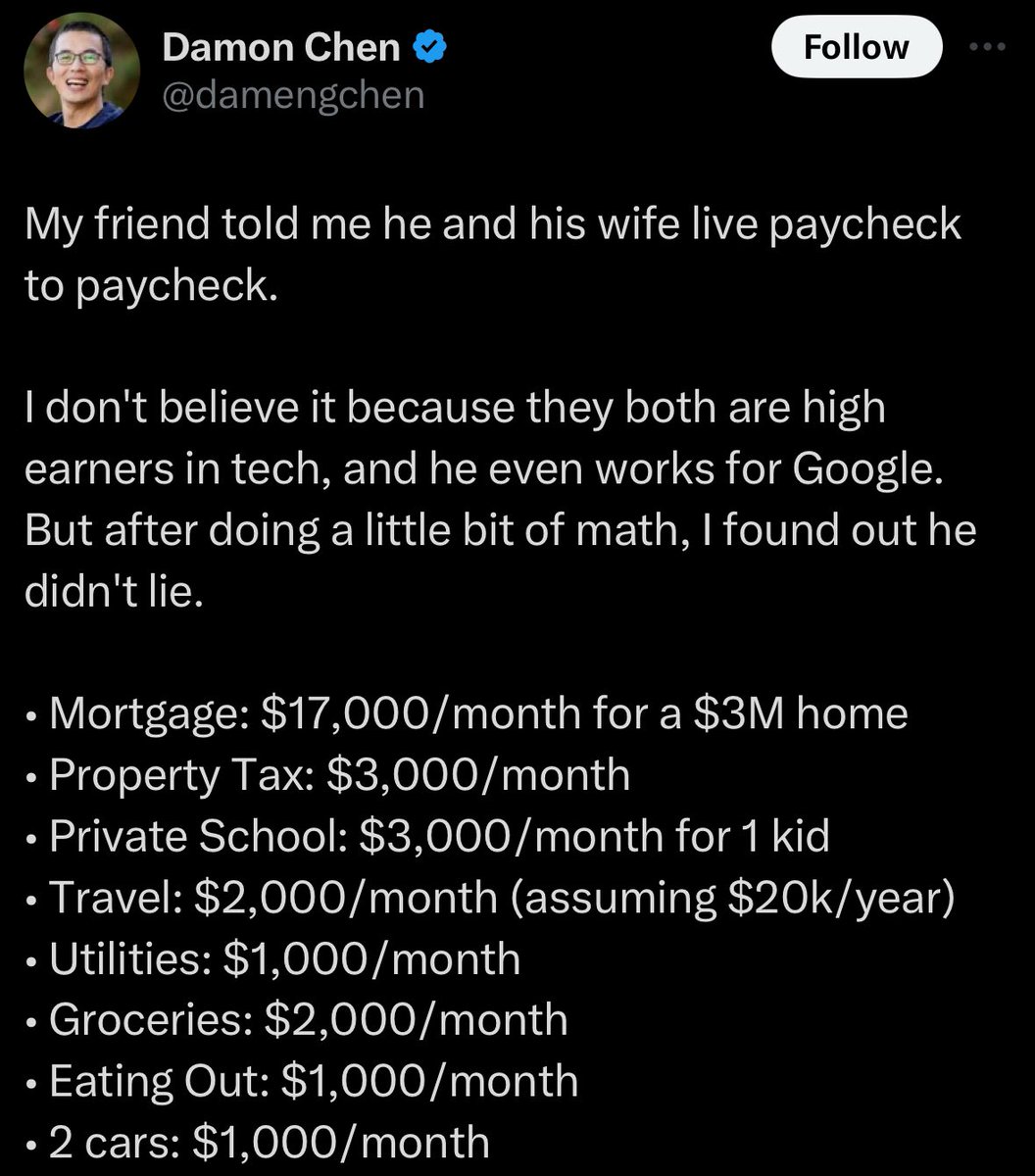 literal skill issue.  living in homes like that and being upset you live “paycheck to paycheck” is like hitting yourself in the head with a large hammer