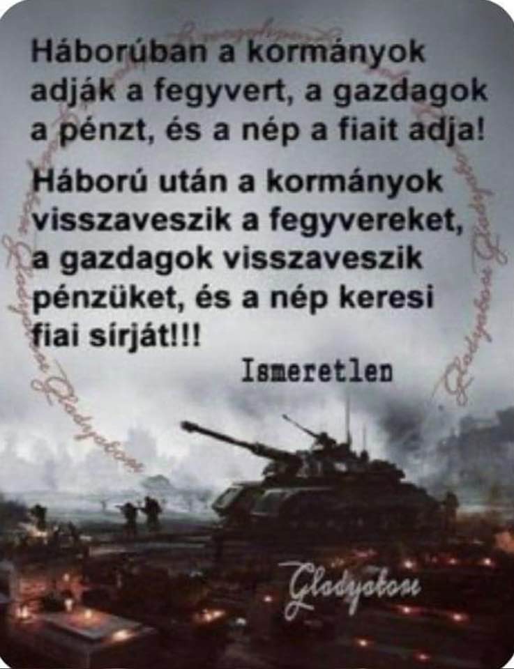 Valria47537666's tweet photo. @VadhajtasokHu Tudod kedves barátom, anyukám erre azt mondaná: Könnyű más farkával a csalánt verni. Jó kis fizetést kaptok, álljatok össze, menjetek ki. Ott lehet fegyvert kapni és irány a lövészárok! Az első összeszarás után másképp beszélnél. Miért kell értelmetlenül több halott? https://t.co/ivzAqfh44M