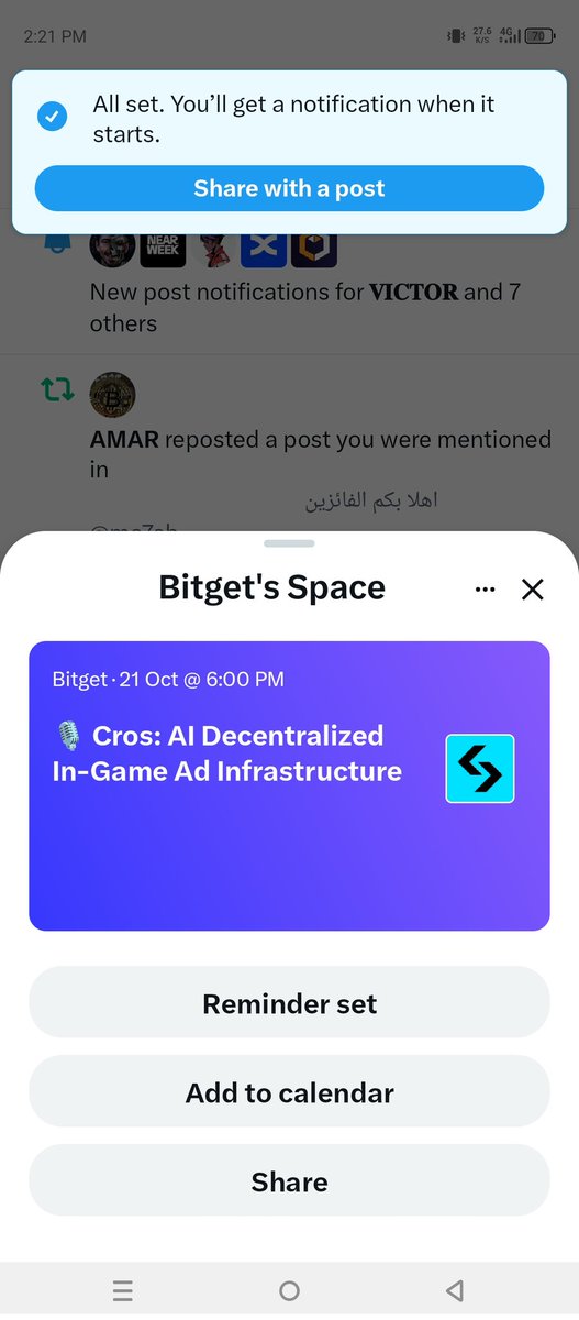 karysloredo's tweet photo. @bitgetglobal @CrosWorlds I’m excited to join the AMA by @CrosWorlds. @ttttotti1 @MckenzieAu3161 @RDutton11716 https://t.co/altkU3Q6Wj