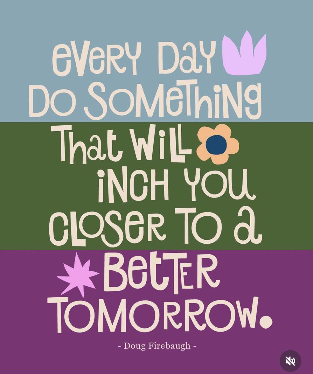 Every day take a small step towards a better tomorrow

Image: instagram.com/taniascreative…