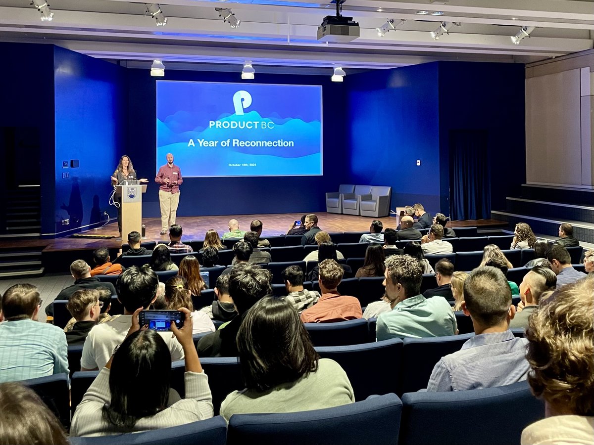tiffyriel's tweet photo. A Year of Reconnection at @ProductBC #Conference. Super grateful learning from high-calibre speakers and panels about connecting to personal growth, people with diverse career paths and values for #human-centred AI #technologies. https://t.co/M7X74Bo6aW