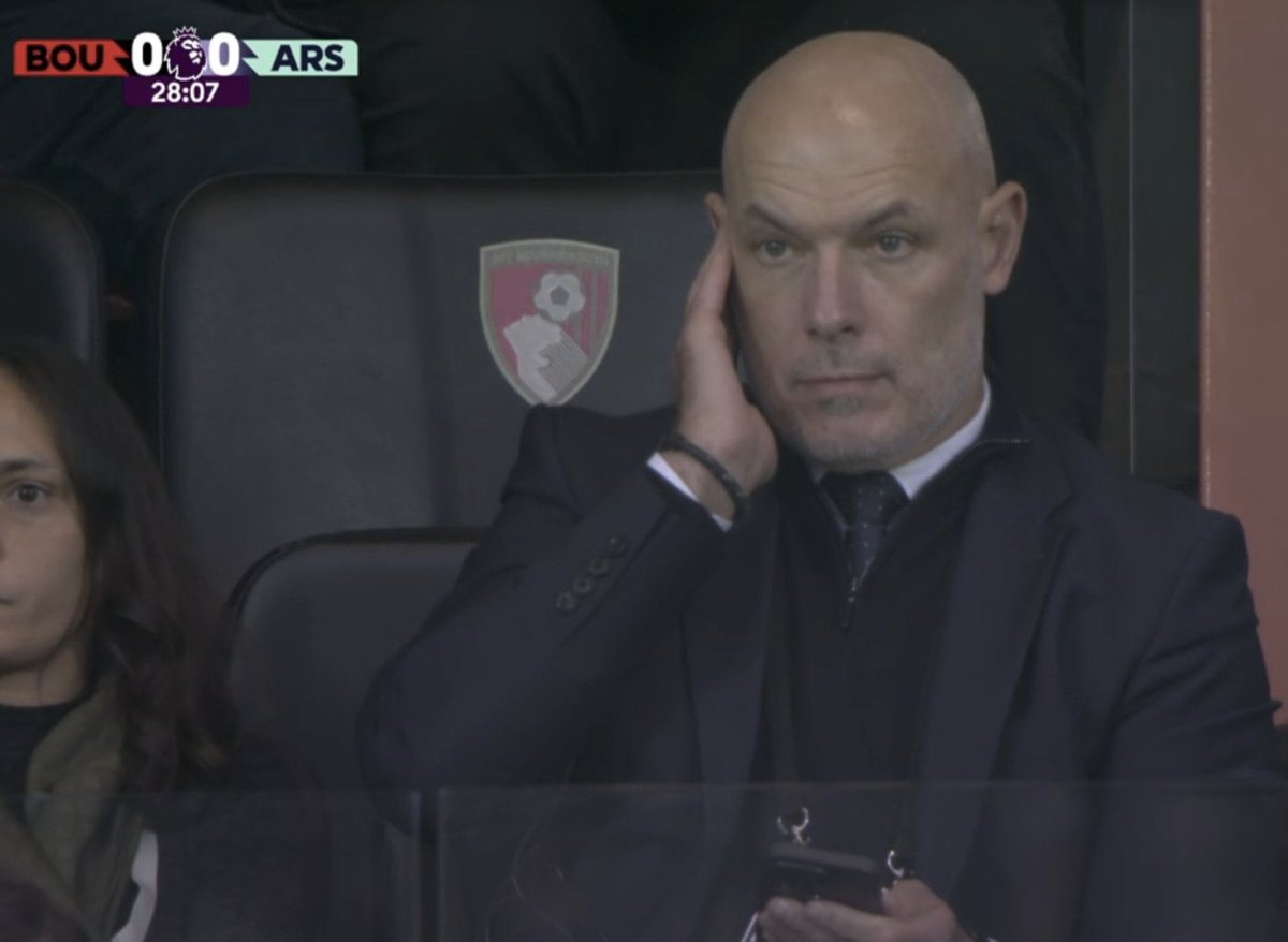 Howard Webb after Saliba received a yellow from the referee… No further comment.