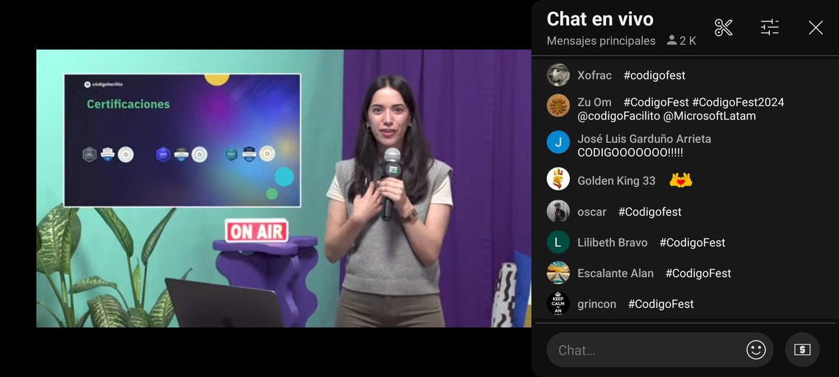 edgarandradeo's tweet image. El mejor evento del 2024 @codigofacilito #CODIGOFEST #codigofest2024 @MicrosoftLatam