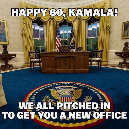 SenseiDuckOR's tweet image. Happy 60th Madam President 💙 🌊 🇺🇸