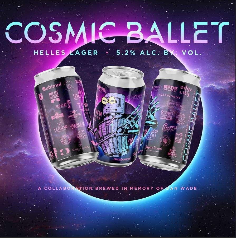 Special beer release 💫 Cosmic Ballet | Helles Lager

Cosmic Ballet is a collaboration beer with 29 local breweries in honor of Dan Wade from @woodenrobotbrewery. 100% of all sales from this beer go directly to support Dan’s family.