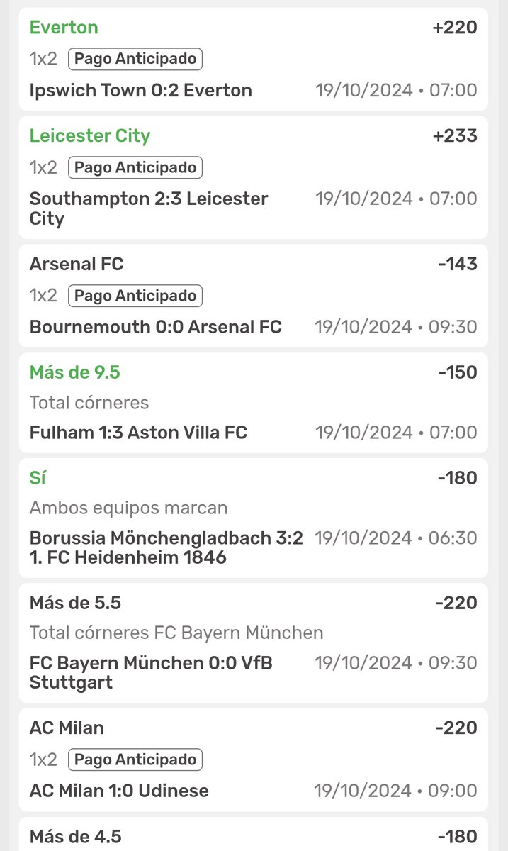 El arsenal y Milan están con uno menos, en caso de que ganen se pone con mucha chance el soñador.
VAMOSS🐟