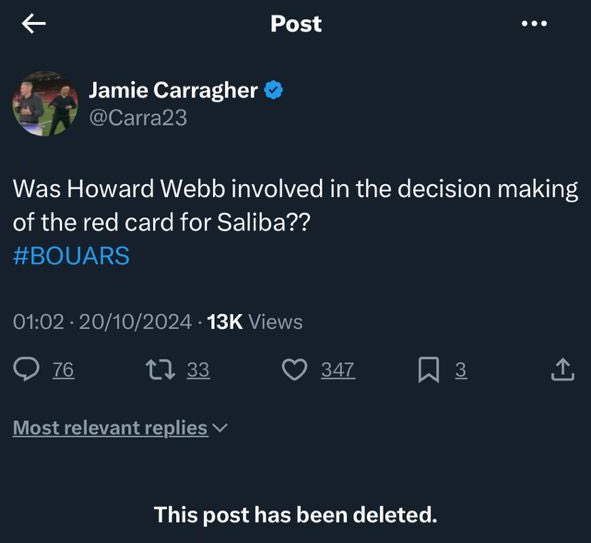 WelBeast's tweet photo. Why did you delete @Carra23? https://t.co/ZBA7Sxf8jN