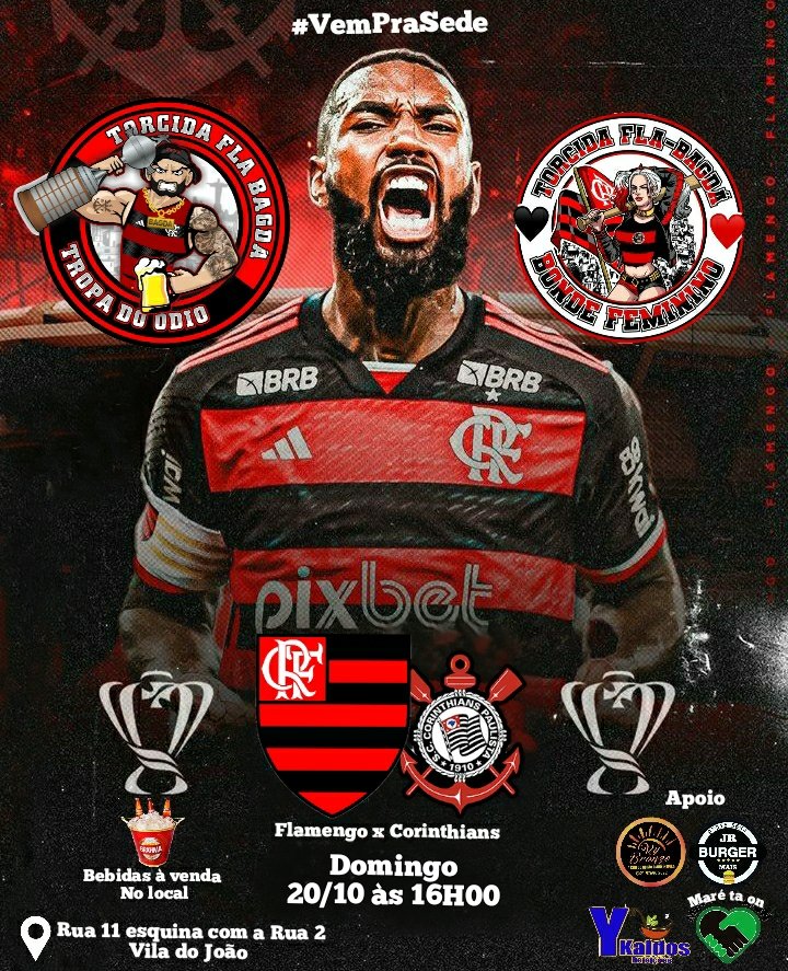FlaBagda's tweet photo. Amanhã tem Mengão em bagdá então venham assistir conosco na nossa sede ❤🖤 https://t.co/WeXT0Ch4in