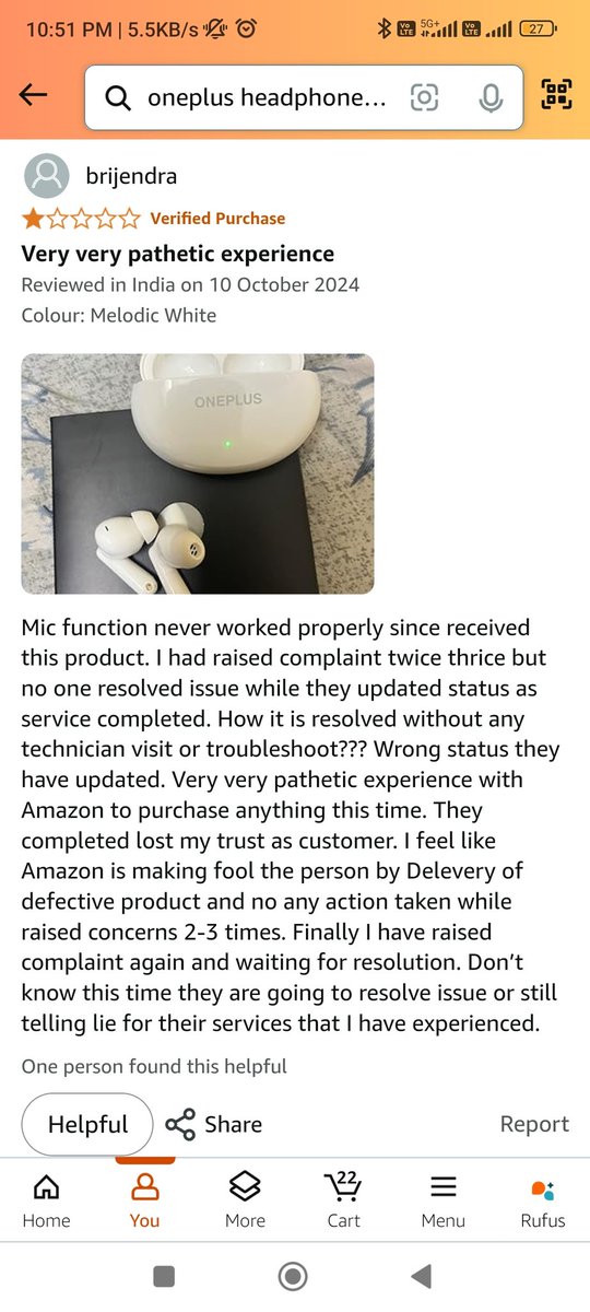 shubusingh5's tweet image. "Extremely disappointed with @oneplus selling Chinese products under the name 'OnePlus Buds 3 Pro.' I was inspired by the quality of their Nord Buds 2 , but now it feels like they're just expanding business without maintaining quality, pushing subpar products to loyal customers.