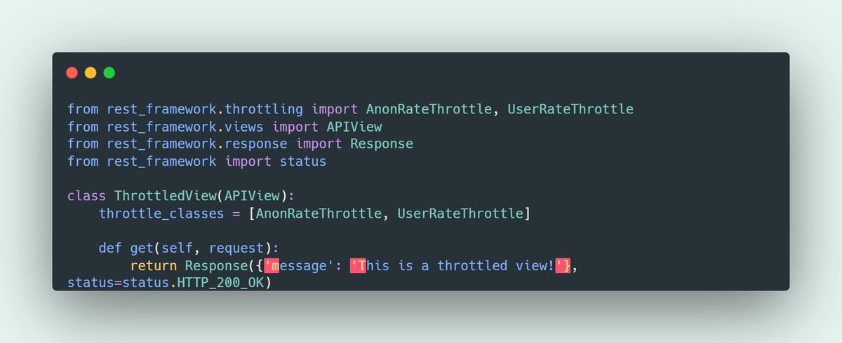 ashish_pan11098's tweet image. Day 15 of #LearningJourney: Implemented JWT authentication and throttling in #DjangoRestFramework for the test app.  #FestivalOfLearning #LUD15