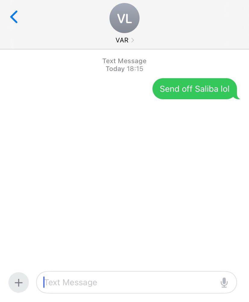 Just been sent Howard Webbs text while VAR was being checked

Sums it up…