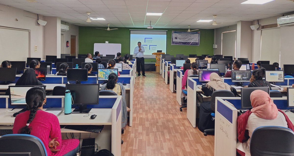 Algo_Bharat's tweet photo. Wrapping up an exciting few days with Hyderabad’s developer community and university faculty. First was AlgoBharat Connect at @THubHyd, the world’s largest tech incubator and home to the first ever @AlgoFoundation Startup Lab. We had a packed room of devs from nearly a dozen #Algorand Blockchain Clubs participating in our #Road2Impact Developer Track challenge, many who will be joining Team Algorand at DevCon next month. 

Next was the fourth in our series of Faculty Development Programs, two packed days of presentations and hands-on workshops hosted by one of India’s outstanding women’s engineering colleges, G. Narayanamma Institute of Technology and Science, @GnitsI. #Blockchain training for 50+ professors from across the region, preparing to educate the next generation of developers.

Learning, building, changing the world. It all comes together at the #Algorand India 🇮🇳 Summit on Dec 7 & 8 in Hyderabad. Registration opens next week. 🚀
