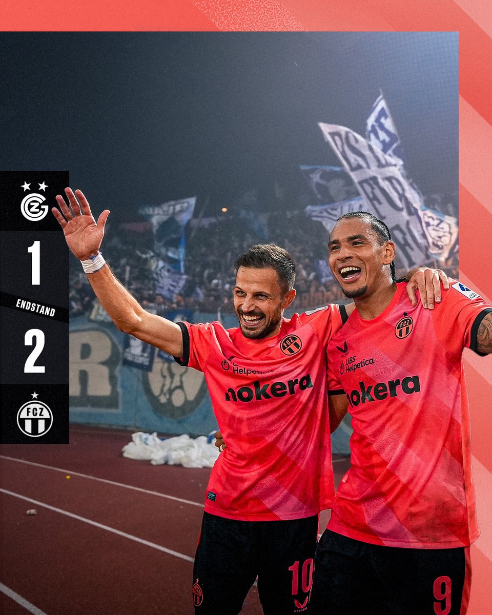 fc_zuerich's tweet photo. 𝐃𝐞𝐫𝐛𝐲𝐬𝐢𝐞𝐠! 👊🏼🔵⚪️
Der FCZ gewinnt das Derby dank Toren von Lindrit Kamberi und Antonio Marchesano! 👏🏼
#GCFCZ #fcz #NieUsenandGah https://t.co/munDrcC0br
