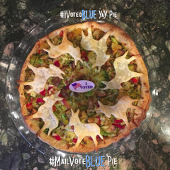 time4kind's tweet photo. @LucasSa56947288 .                            💙🎶🎵🎶 .. 
Here's some I·Voted·Blue Pie for after you cast your precious vote.  
[My #BlueMailBallot was counted on Oct 10.] https://t.co/dceUbm9Pdb