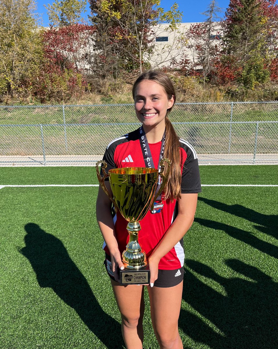 So happy for my club team <a href="/56ers07G/">Madison 56ers 2007 Red Girls - Elite 64</a> winning our state cup final 1-0 against a very talented Elmbrook U19 team. <a href="/OHSgirlsVarsity/">OHS Girls Varsity Soccer</a> <a href="/ParksideWSoccer/">Parkside Women's Soccer</a>