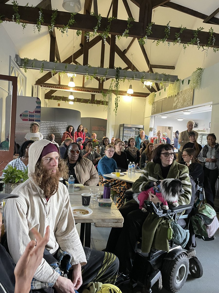 CHARMManchester's tweet photo. Thanks to everyone who joined us today for our #HearingVoices Cafe Some deep sharing in speech and in writing. #hearingvoices https://t.co/fTmQtZ3AMP