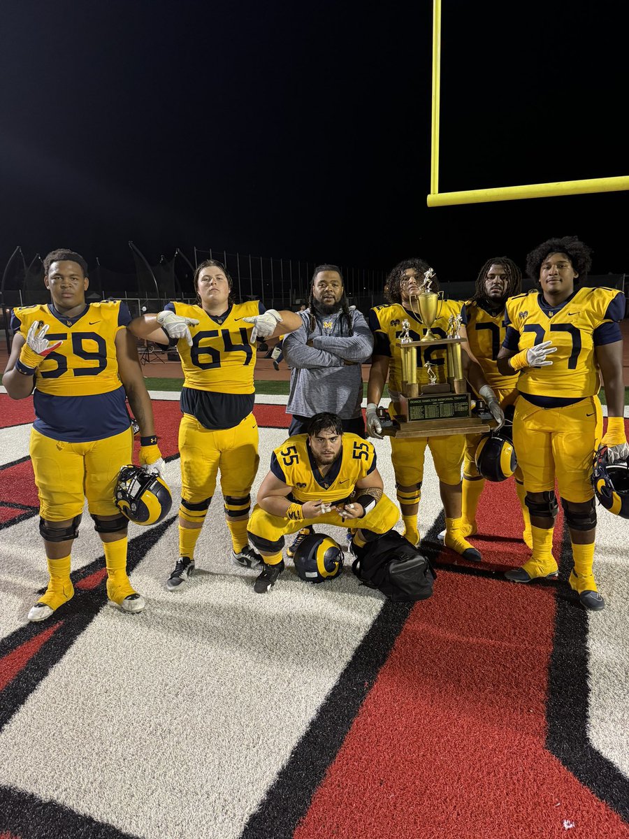 Kapono Mao (@kaponomao) on Twitter photo My guys.๐ค
Did our thing again last night, 489 yards on the ground at halftime. Went 1-0 again this week, next week Senior Night at Home.
<a href="/MakiStewart3/">Maki Stewart, OL</a> <a href="/HegedusKade/">Kade Hegedus</a> <a href="/Wishonjessie_/">Jessie Wishon</a> <a href="/ItsBigT__/">Terrell Dolberry</a> <a href="/BrandenMeza_/">Branden Meza</a>
<a href="/Coachmac500/">Coach Brent McNeil</a>
#WinTheDay <a href="/MillikanHSFB/">Millikan Football ๐</a> My guys.๐ค
Did our thing again last night, 489 yards on the ground at halftime. Went 1-0 again this week, next week Senior Night at Home.
<a href="/MakiStewart3/">Maki Stewart, OL</a> <a href="/HegedusKade/">Kade Hegedus</a> <a href="/Wishonjessie_/">Jessie Wishon</a> <a href="/ItsBigT__/">Terrell Dolberry</a> <a href="/BrandenMeza_/">Branden Meza</a>
<a href="/Coachmac500/">Coach Brent McNeil</a>
#WinTheDay <a href="/MillikanHSFB/">Millikan Football ๐</a>