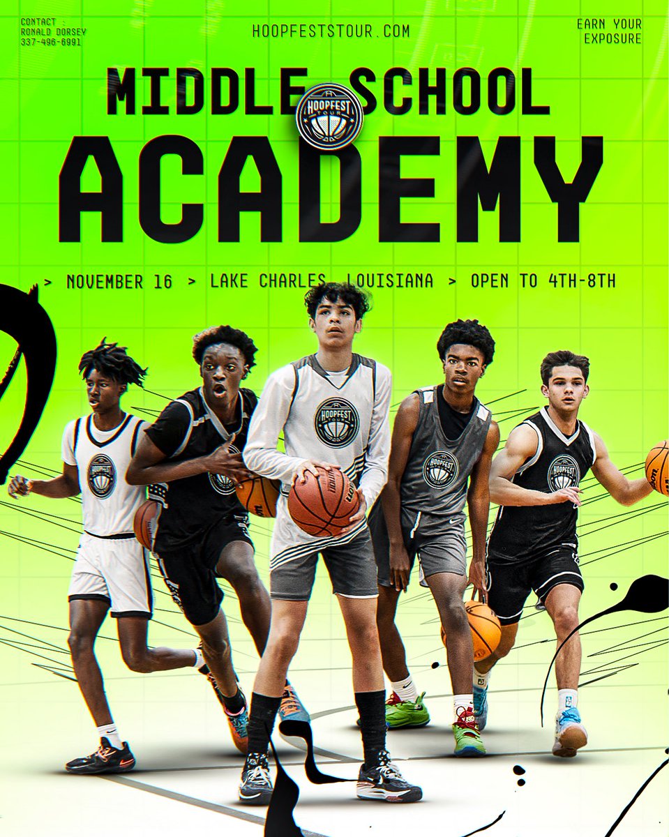 HoopFestsTour's tweet photo. MIDDLE SCHOOL ACADEMY

✅ THE BEST PLAY HERE
✅ TOP MEDIA/SCOUTING SERVICES
✅ CLASS OF 2029, 2030, 2031, 2032, 2033

https://t.co/phz5Fu0CzM https://t.co/xnEHVi5agK