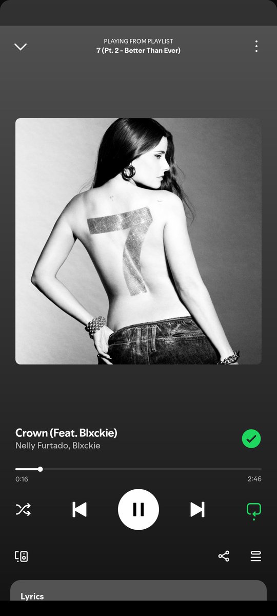 nelstar_96's tweet photo. Okay but this song is the ultimate grower of *7* @NellyFurtado @blxckie___ #Seven7 https://t.co/phDLmqcP9x