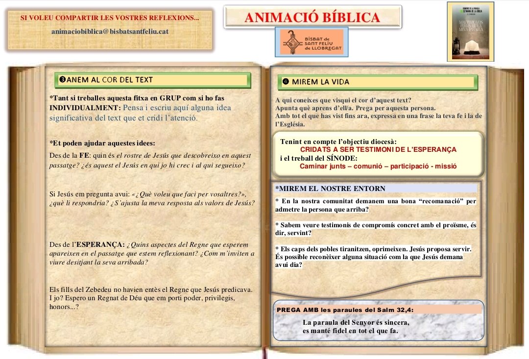 TeologiaEdite's tweet photo. https://t.co/N9TqLrPGrd. fitxes animació bíblica octubre 2024 https://t.co/cUMHWDEEuL