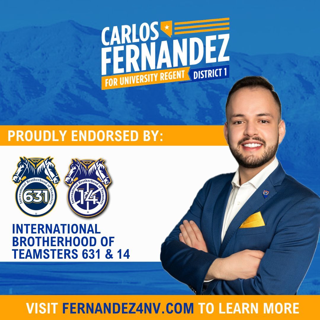 A huge thank you to the International Brotherhood of Teamsters 631 &amp; 14 for your endorsement! These unions advocate for workers’ rights, fair wages, and safe working conditions.