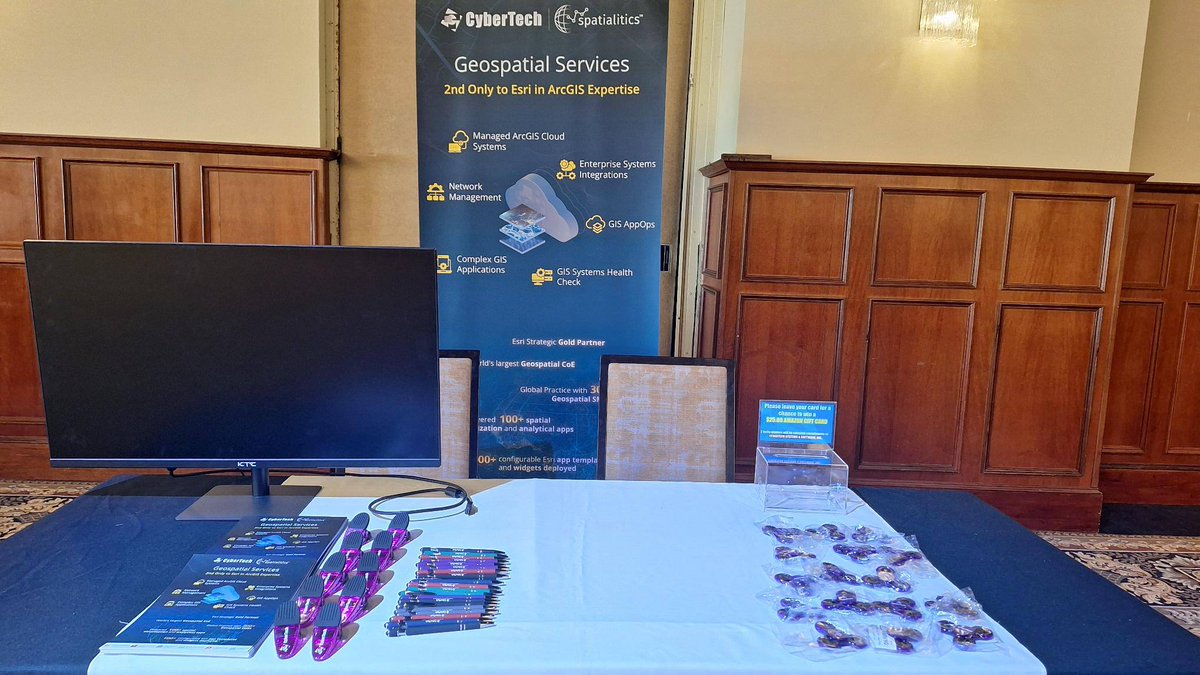 CyberTechOnline's tweet image. Thank you for visiting us at #MACURISA2024! 

We had an amazing time connecting with #GISprofessionals and enthusiasts at this year's conference. Your engagement and interest in the latest #GISinnovations were truly inspiring.