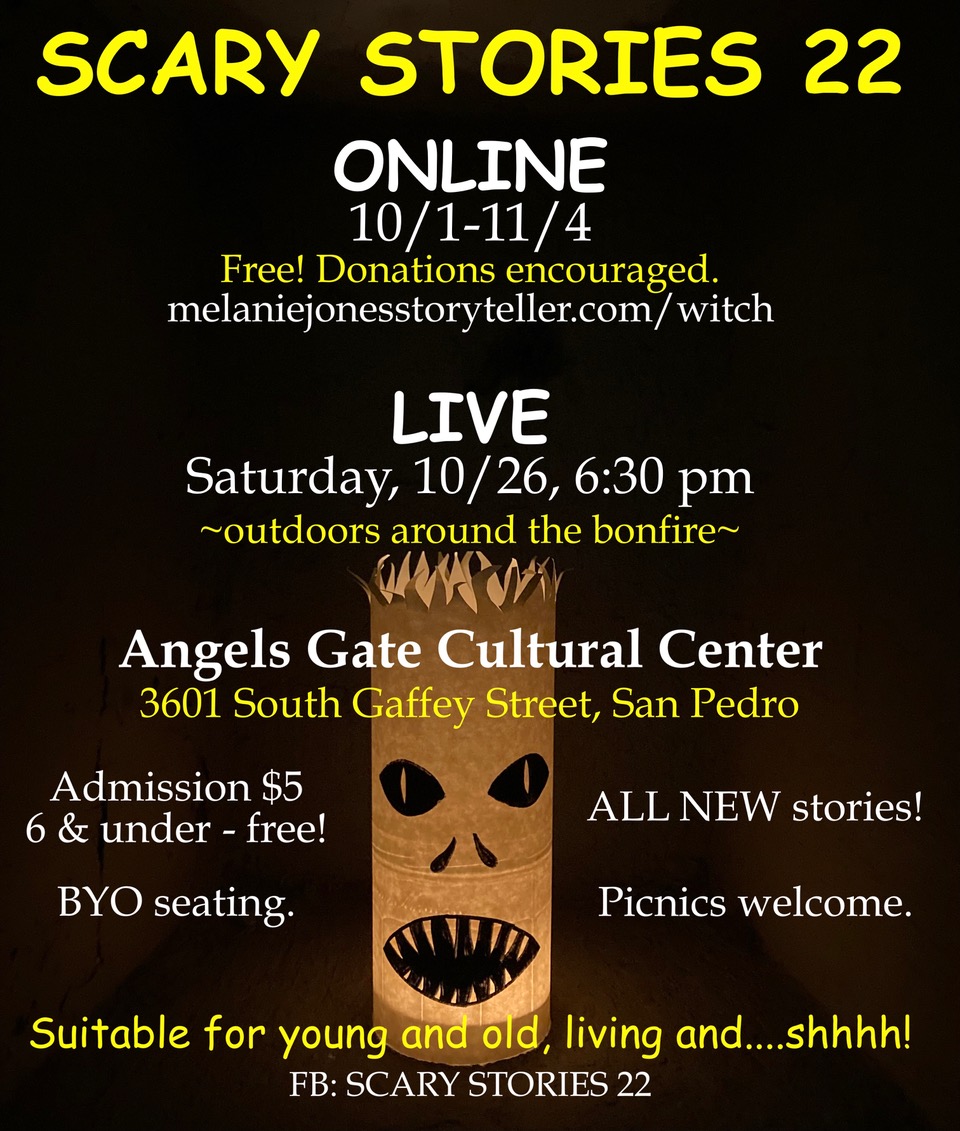 AngelsGateArt's tweet image. Join us for SCARY STORIES at AGCC on Oct26 at 6:30pm! Enjoy spine-tingling tales around the bonfire, suitable for all ages. Admission is $5 (free for kids 6 &amp;amp; under). Learn more: ow.ly/Vm1w50TNcYQ

 👻 #angelsgateculturalcenter #sanpedro #scarystorieslive #spookpedro