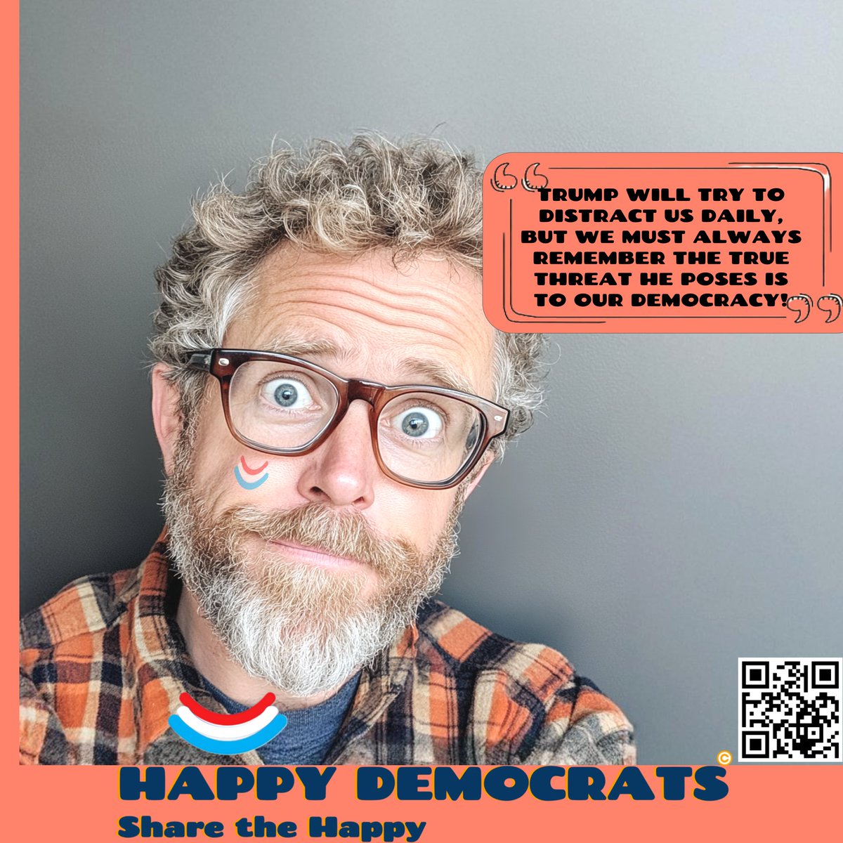 HappyDemocrats's tweet photo. @lisamovius He says this kinda stuff with intent... Let's never lose focus of the task at hand! Vote Blue 💙like our Democracy depends upon it. #happydemocrats #HarrisWalzBringHope https://t.co/q5TjDnyLIe