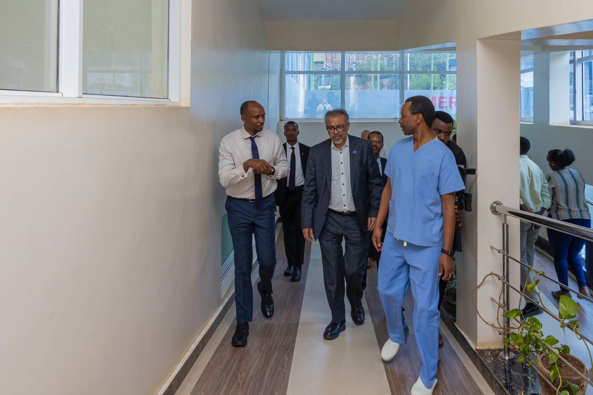 Tedros Adhanom Ghebreyesus (@drtedros) on Twitter photo Minister <a href="/nsanzimanasabin/">Dr Sabin Nsanzimana</a> and I visited the Baho #Marburg treatment centre.
I was impressed by the professionalism of the health workers, including as they supported their colleagues who were infected.
I expressed my gratitude for their resilience and assured them of <a href="/WHO/">World Health Organization (WHO)</a>’s Minister <a href="/nsanzimanasabin/">Dr Sabin Nsanzimana</a> and I visited the Baho #Marburg treatment centre.
I was impressed by the professionalism of the health workers, including as they supported their colleagues who were infected.
I expressed my gratitude for their resilience and assured them of <a href="/WHO/">World Health Organization (WHO)</a>’s