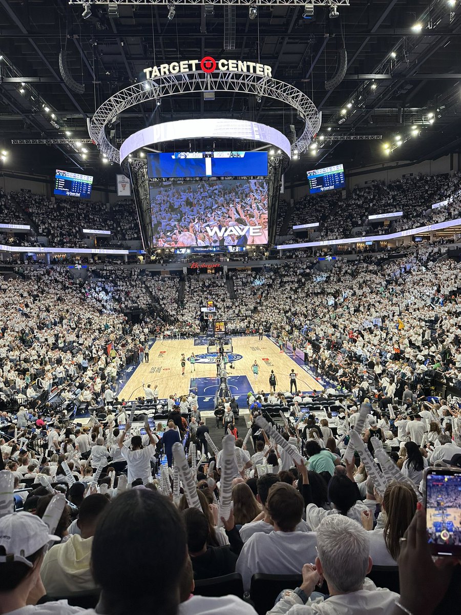 Coach Money at Game 4 of the WNBA Finals in Minnesota supporting Natisha Hiedeman