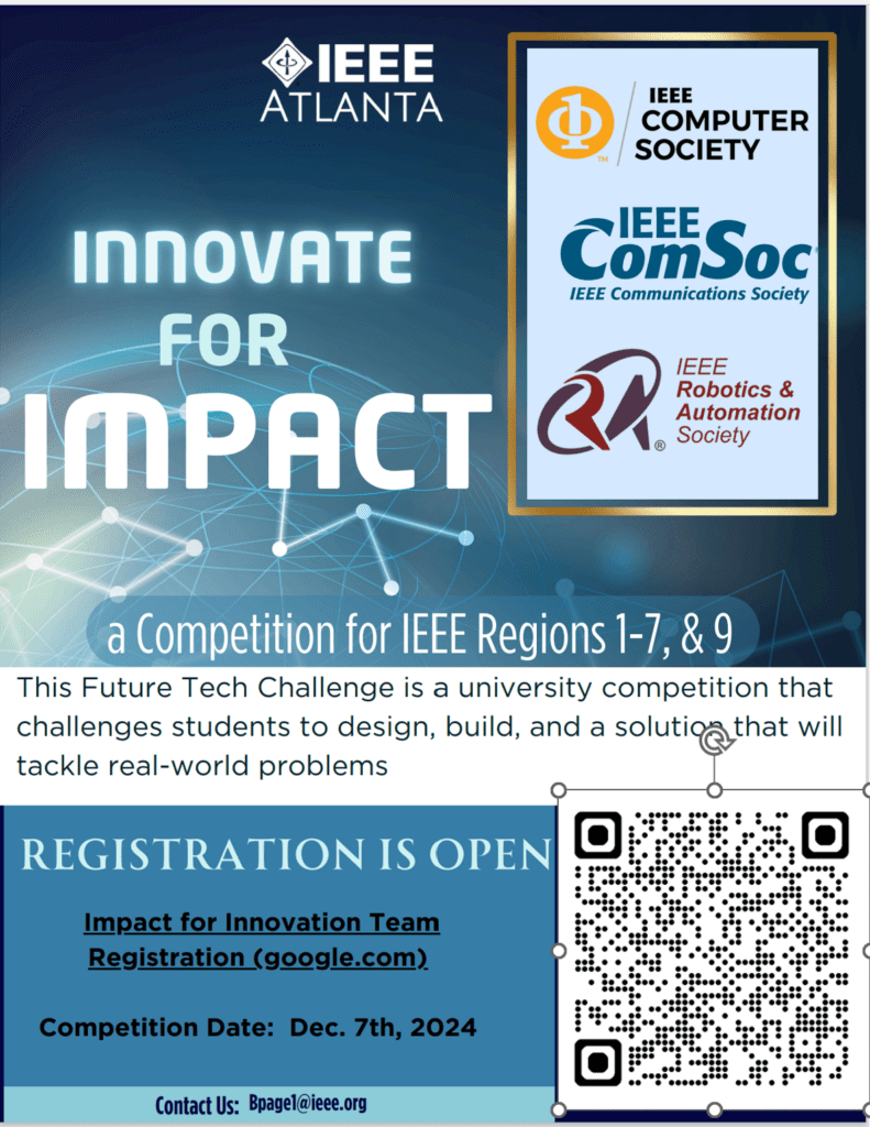 ComputerSociety's tweet image. Innovate for Impact Student Competition is on! Show off your skills and help solve real-world problems.

#ieee #comsoc #atlantatech

bit.ly/3Y5USO5