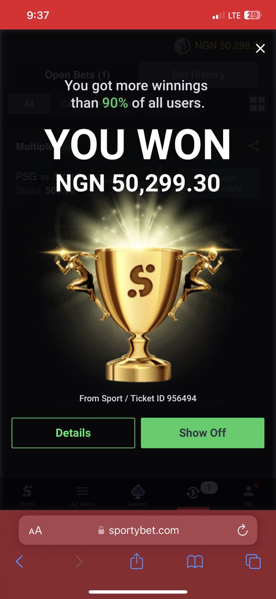 d_rice_arsenal's tweet image. Coner deliver but I stake low 
But Boom na Boom no matter how small it is thanks @SportyBetNG my first personal pick