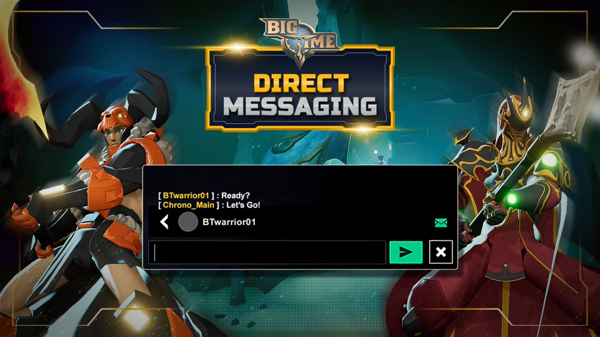 🤩 Live now In Patch .30.9 

💬 Message your friends directly, game wide!