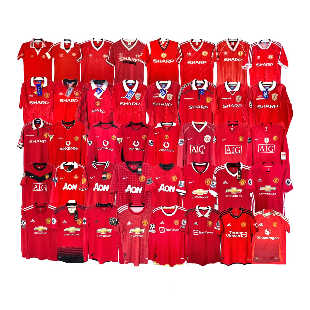 jkoscollection's tweet photo. Manchester United Home kit 1975-2025β½οΈ
#notforsale #justforsharing #bnwt #manchesterunited #playerissue #matchworn #matchissued #jksoccerjersey #jkcollection #jerseycollection #jerseycollector https://t.co/Fx0cXtGGJ9