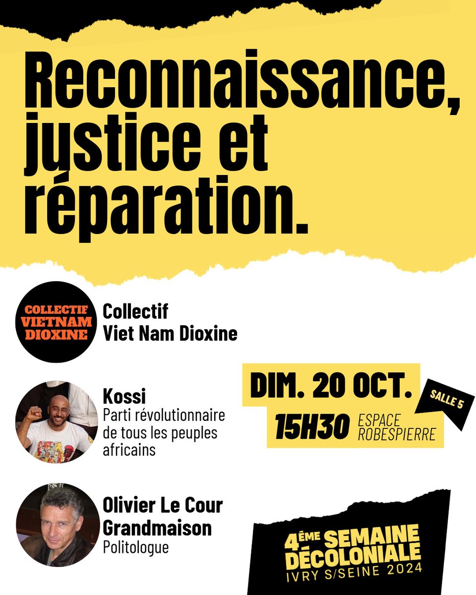 Semaine décoloniale Ivry tweet media