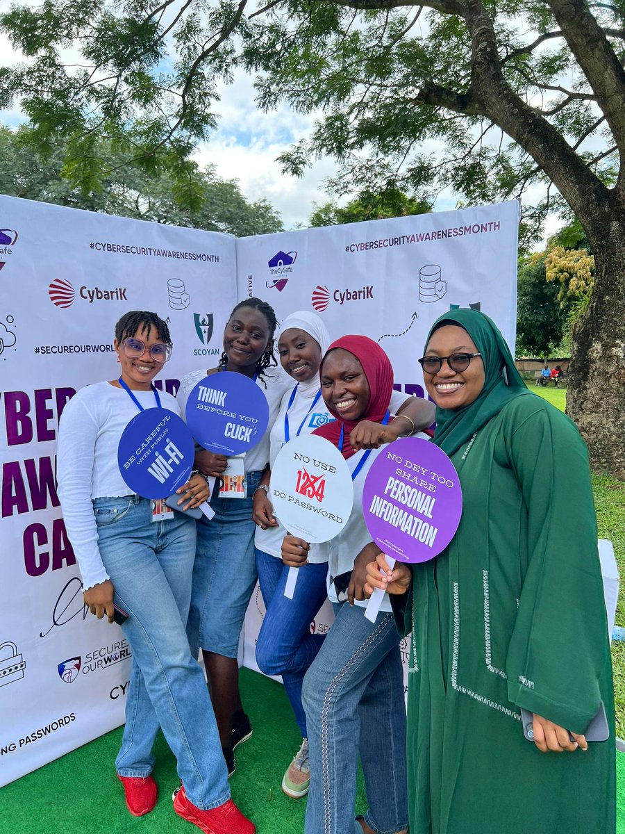 We took the Game up a level today. <a href="/lady_sheraz/">••oxRaz••</a> <a href="/FaizaFarouk3/">FAIZA</a> <a href="/cyb3rn3t1cs/">Cyb3rn3t1c5✨🧕🏾</a> <a href="/thegideonjohn/">gideon.</a> <a href="/thecysafei/">TheCySafe Initiative</a> Cheers 🥂 

#TheCySafeInitiative #TheCySafeInitiative24  #TheCySafeInitiativeAbuja #CybersecurityAwarenessMonth