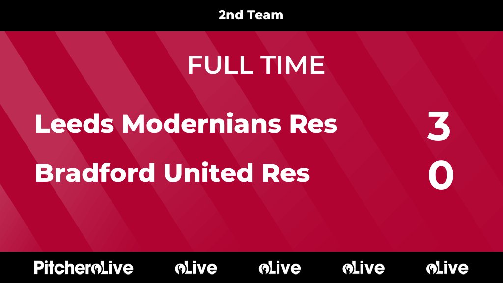 FULL TIME: Leeds Modernians Res 3 - 0 Bradford United Res
#LEEBRA #Pitchero
pitchero.com/clubs/leedsmod…