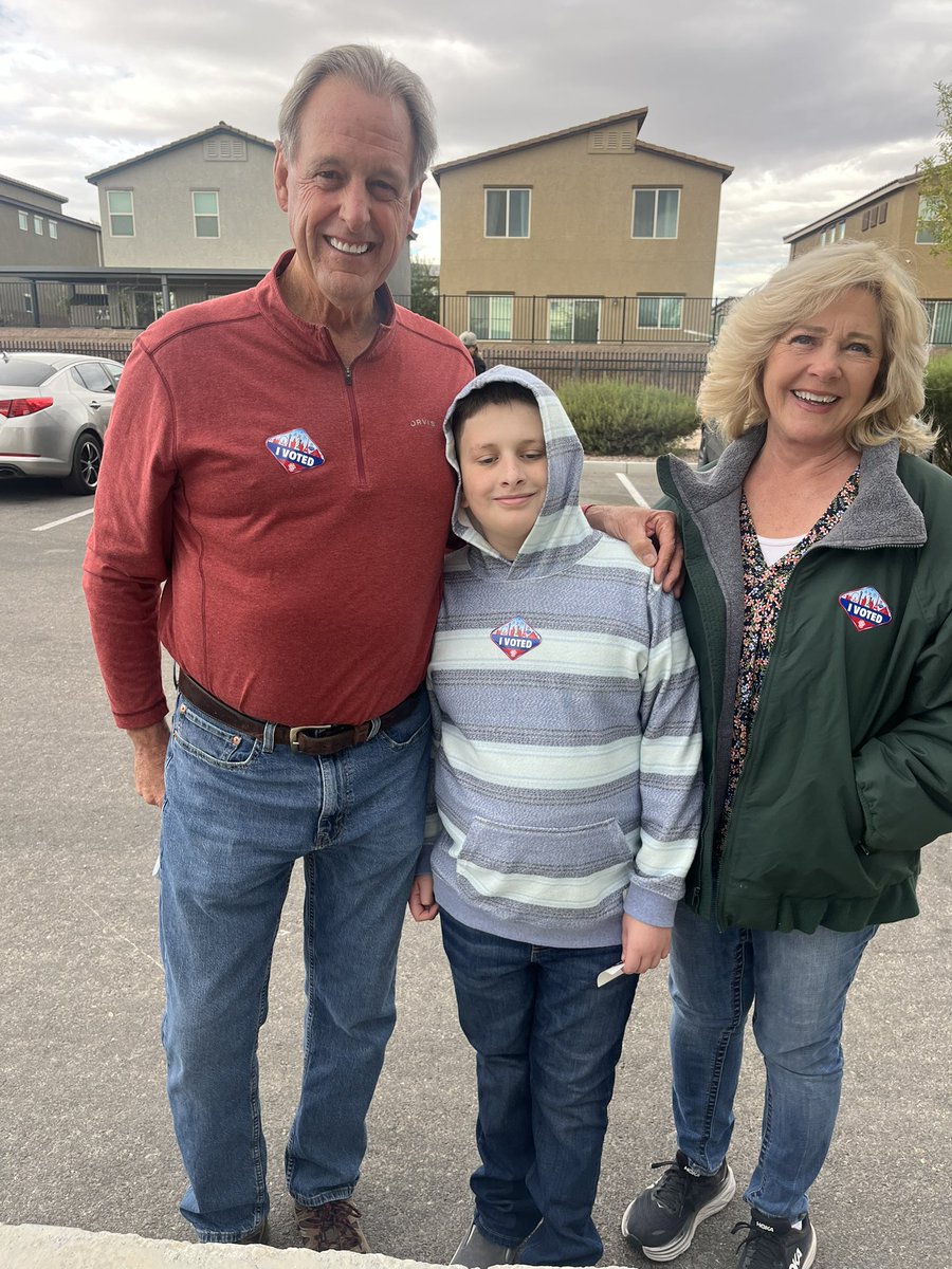 Just voted with my wife and grandson!!! Another vote for President Trump and Lee!!!