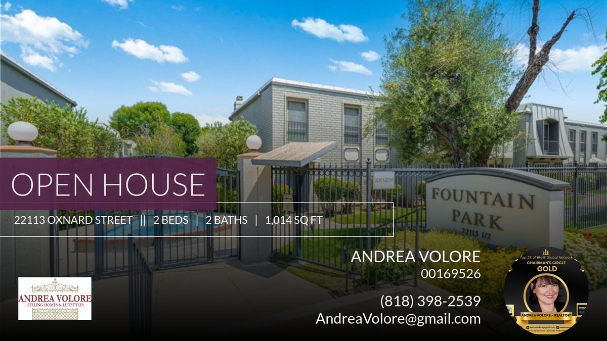 lovehomes's tweet photo. OPEN HOUSE October 20th at 2:00 pm to 4pm. 
22113 Oxnard St, WH $475,000.00 
Don't miss the chance to tour this fantastic property Show someone who should attend this open house! 
BEST PRICE in WARNER CENTER
😮

ANDREA VOLORE ... https://t.co/9PEdAqXnBG https://t.co/x2LRLjS6qo