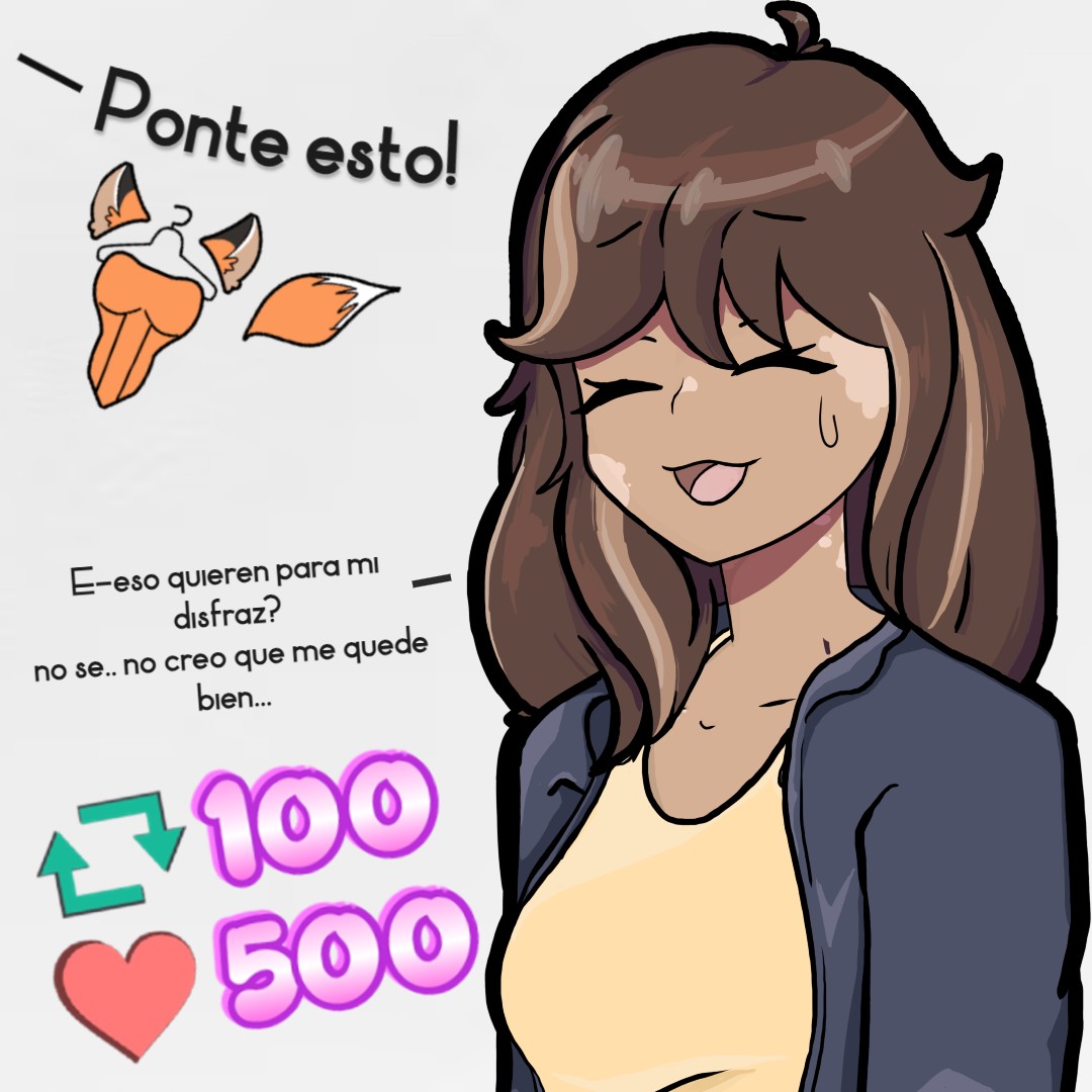 Tortieza's tweet image. (&amp;gt;////&amp;lt; ") Entonces quieren que este mi disfraz de Halloween?