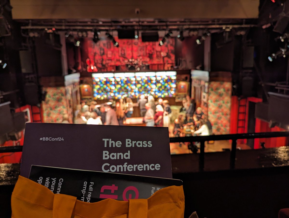From <a href="/BrassBandsEng/">Brass Bands England</a> Conference to the Arts Theatre to see Choir of Man! #BBConf24