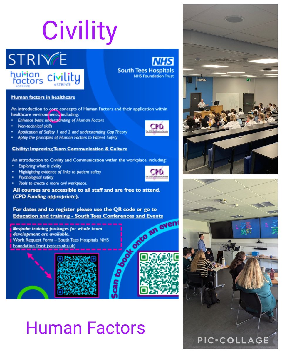 Jen Trafford (@jen14353147) on Twitter photo Great week <a href="/STRIVEacademic/">STRIVE Academic Centre</a> <a href="/SouthTees/">South Tees Hospitals</a> meeting our new Nurse Students cohort, Pharmacy Students and newly qualified theatre staff. Sharing the importance both Human Factors and Civility plays in patients safety. Great week <a href="/STRIVEacademic/">STRIVE Academic Centre</a> <a href="/SouthTees/">South Tees Hospitals</a> meeting our new Nurse Students cohort, Pharmacy Students and newly qualified theatre staff. Sharing the importance both Human Factors and Civility plays in patients safety.