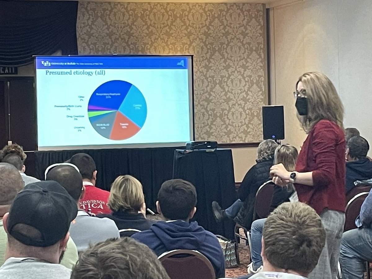 Maia Dorsett (@maiadorsett) on Twitter photo .<a href="/Susie_Burnett/">🌻 Susie Burnett 🇺🇦</a> presenting on pediatric cardiac arrest based on her analysis of the <a href="/NYS_CARES/">New York State CARES</a> database.
Top etiologies of cardiac arrest in kids:
1. Respiratory
2. Cardiac (!)
3. Trauma .<a href="/Susie_Burnett/">🌻 Susie Burnett 🇺🇦</a> presenting on pediatric cardiac arrest based on her analysis of the <a href="/NYS_CARES/">New York State CARES</a> database.
Top etiologies of cardiac arrest in kids:
1. Respiratory
2. Cardiac (!)
3. Trauma