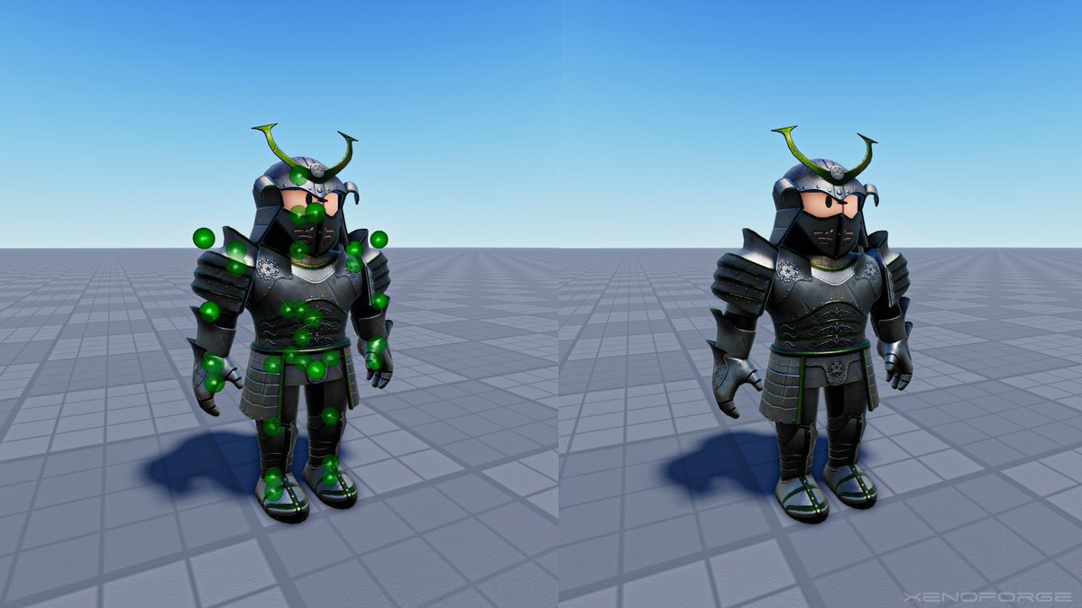 PlainSaba's tweet photo. Here’s a character I worked on, requested by Tobi (@HailFirz).

The rig is compatible with Roblox and is game-ready.
It has 9k triangles and uses a single 1024x1024 texture set.

#ArcaneOdyssey #RobloxDev https://t.co/LzNMQKO7zy