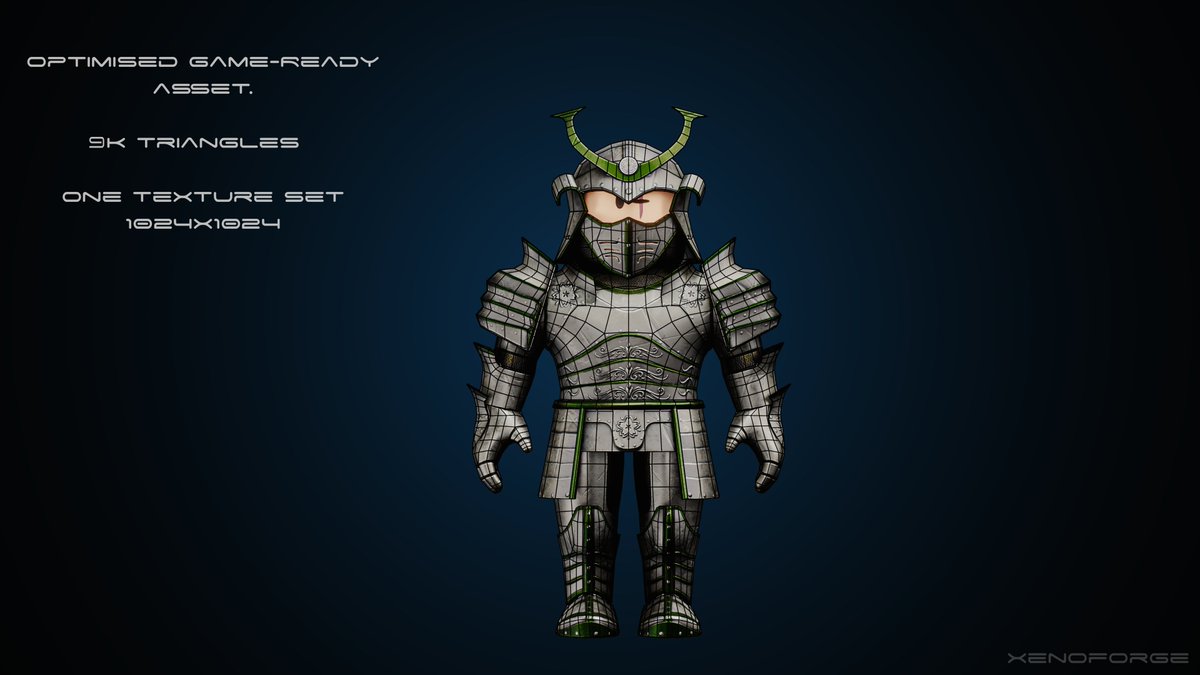 PlainSaba's tweet photo. Here’s a character I worked on, requested by Tobi (@HailFirz).

The rig is compatible with Roblox and is game-ready.
It has 9k triangles and uses a single 1024x1024 texture set.

#ArcaneOdyssey #RobloxDev https://t.co/LzNMQKO7zy