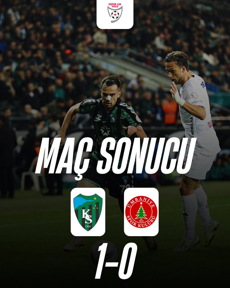Trendyol 1.Lig 9.Hafta 

MS | #Kocaelispor 1-0 #Ümraniyespor