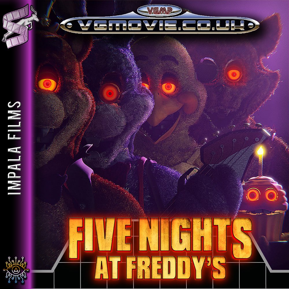 VGMPodcast's tweet photo. OUT NOW - FIVE NIGHTS AT FREDDY'S (2023)

The popular Twitch game, remade for the silver screen. A security guard is given a suspicious job by Matthew Lilliard. Nothing can go wrong. Right?  I'll be right baaackkk.... 
https://t.co/K5uwYPEzSU

@FiveNightsGames @FNAFMovieUpdate https://t.co/hW0a6DogJI