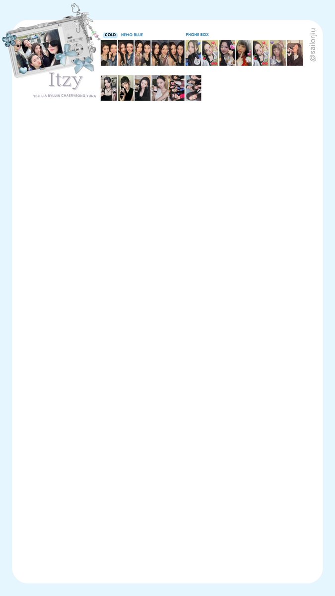 magicaltwice's tweet photo. Itzy Full Album Photocard Template
YEJI LIA RYUJIN CHAERYEONG YUNA
#ITZY_gold #ITZY #ITZYComeback #golditzy #ITZY_ImaginaryFriend
โจ๐ you can use it but don't cut my @
๐ ot5 and members โฌ๏ธ
HD: https://t.co/NaiR7kW2BC https://t.co/BT81YvQ6JI