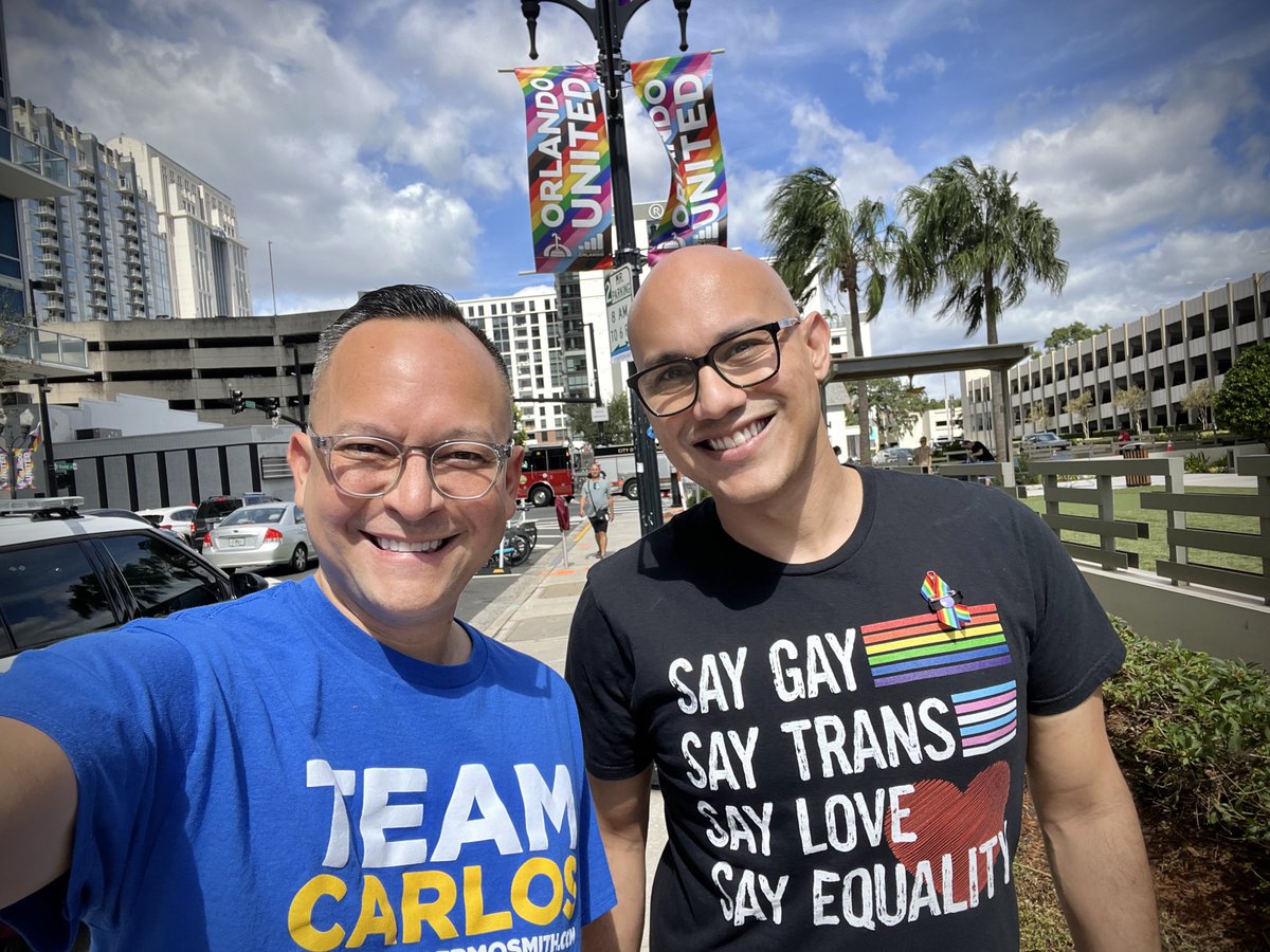 CarlosGSmith's tweet photo. Happy Pride, Orlando!! π³οΈβππ³οΈββ§οΈ #SayGay #SayTrans https://t.co/rWxB2HdJxa