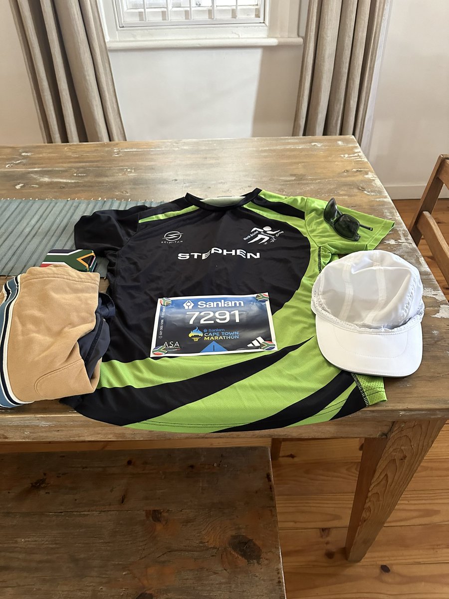 SDChown's tweet photo. Ready for the #CapeTownMarathon2024 tomorrow. https://t.co/FZMRCFGqfi